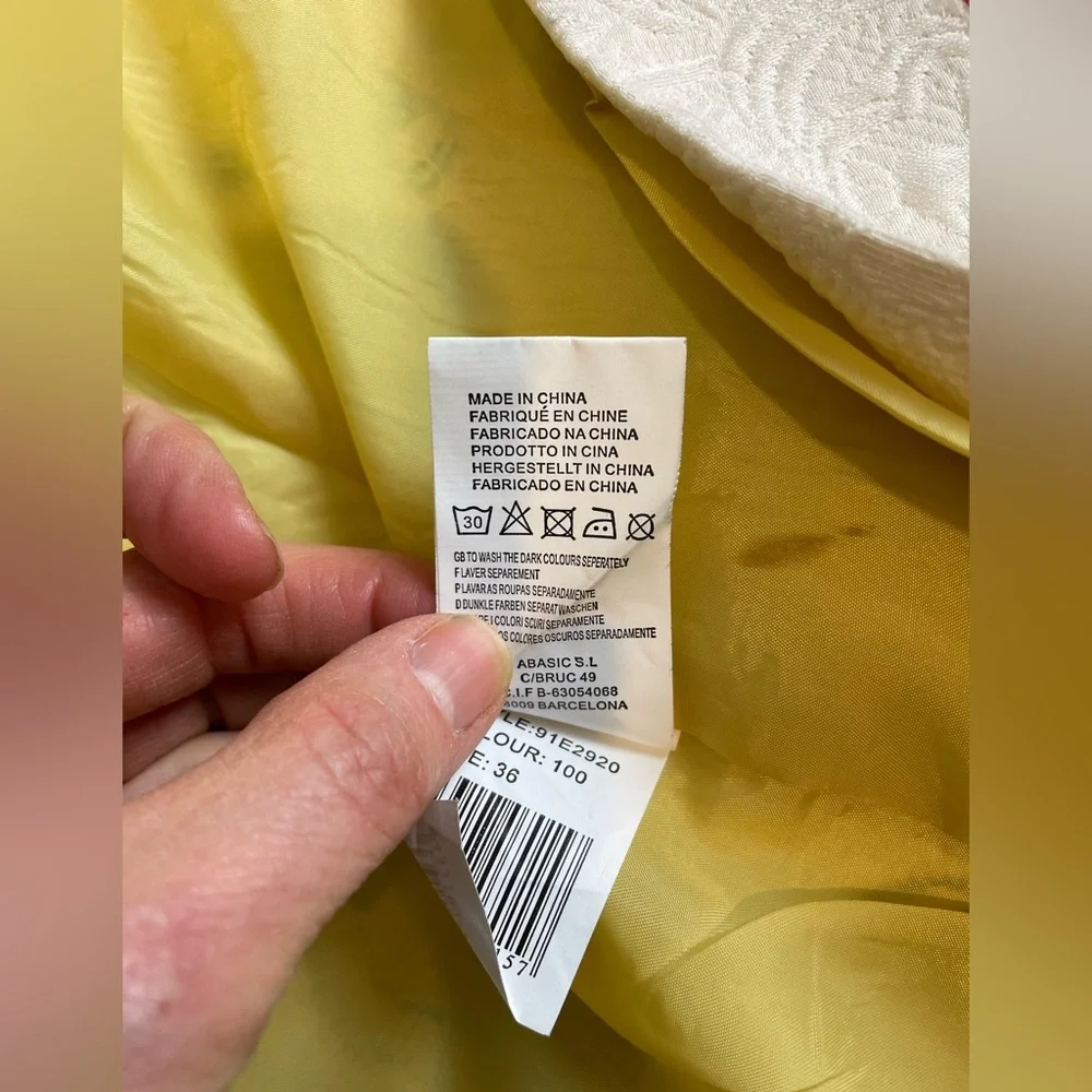 Desigual Embroidered trench coat with Colorful Graphic Design small - Picture 14 of 16